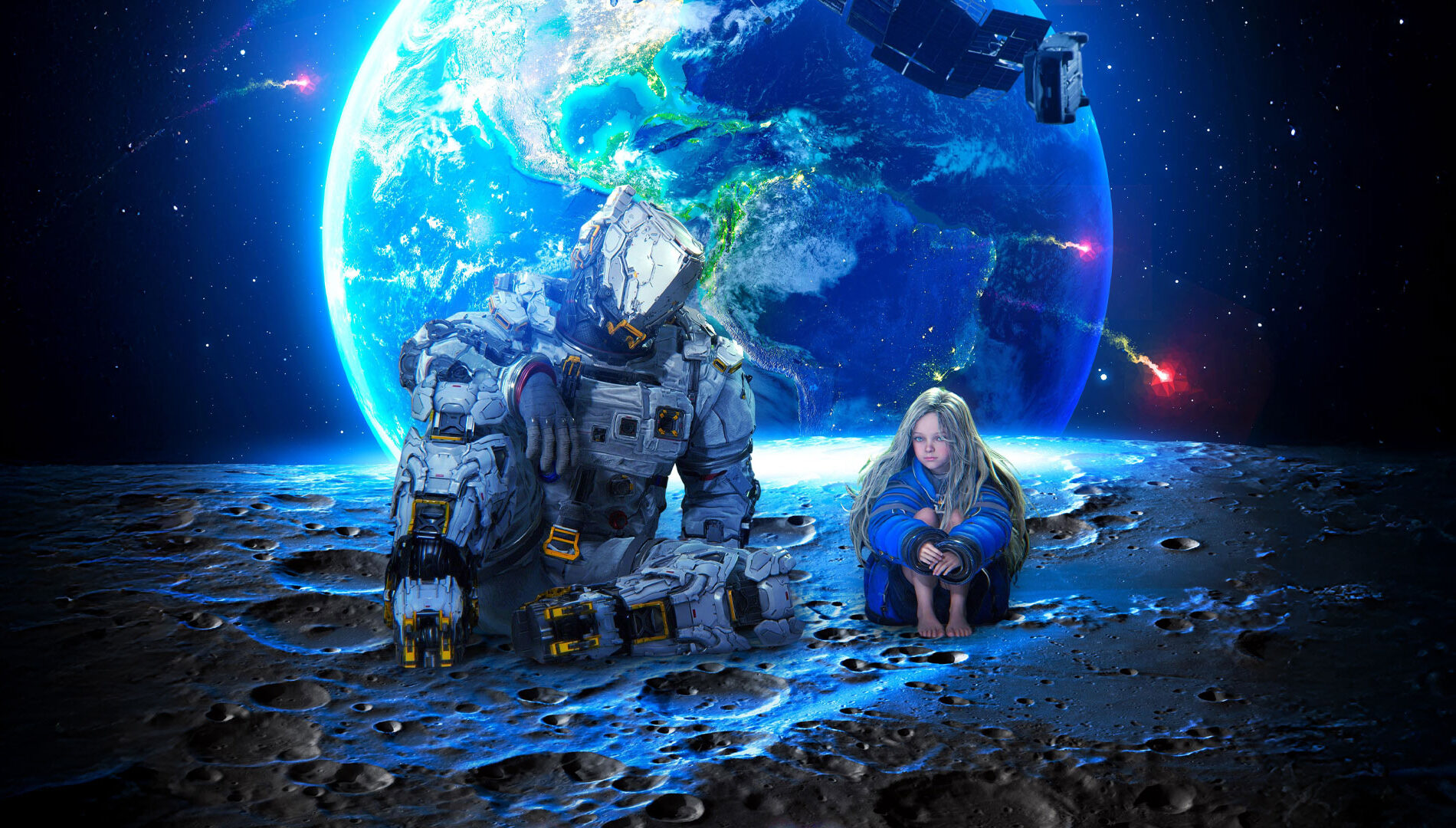 Screenshot from the sci-fi video game &amp;quot;Pragmata&amp;quot;