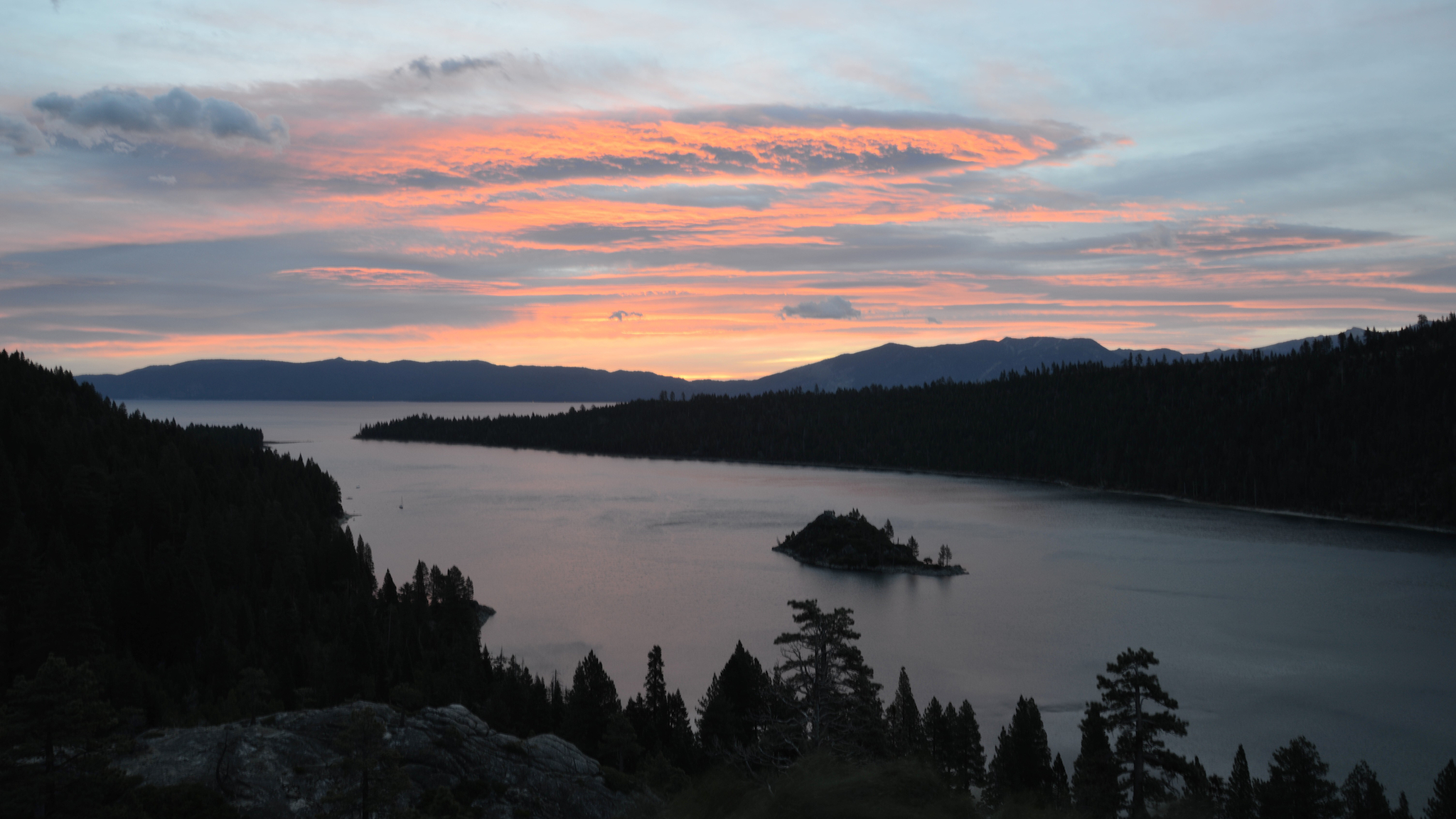 Lake Tahoe at dusk