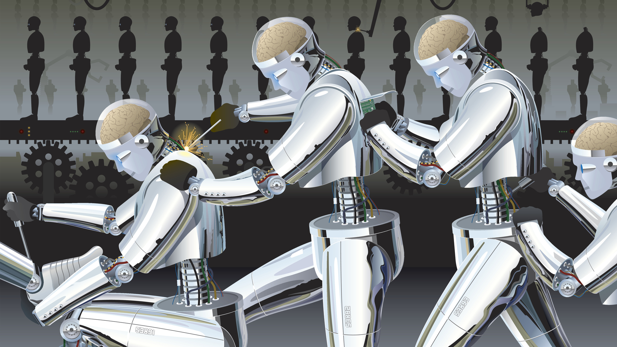 Robots manufacturing robots