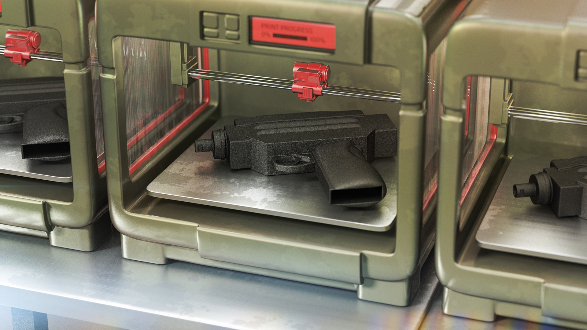 3d printers with guns