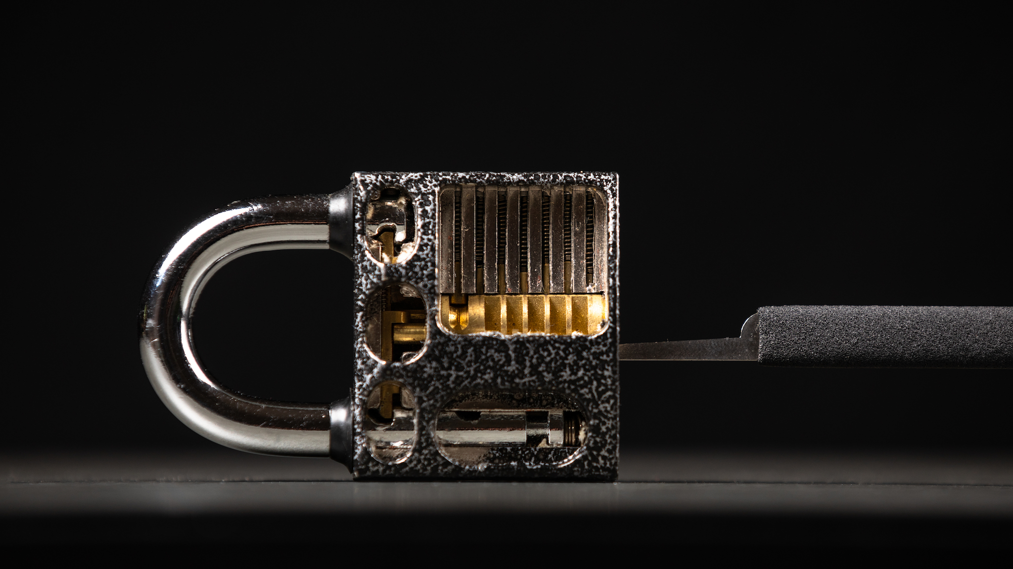 Lock being picked