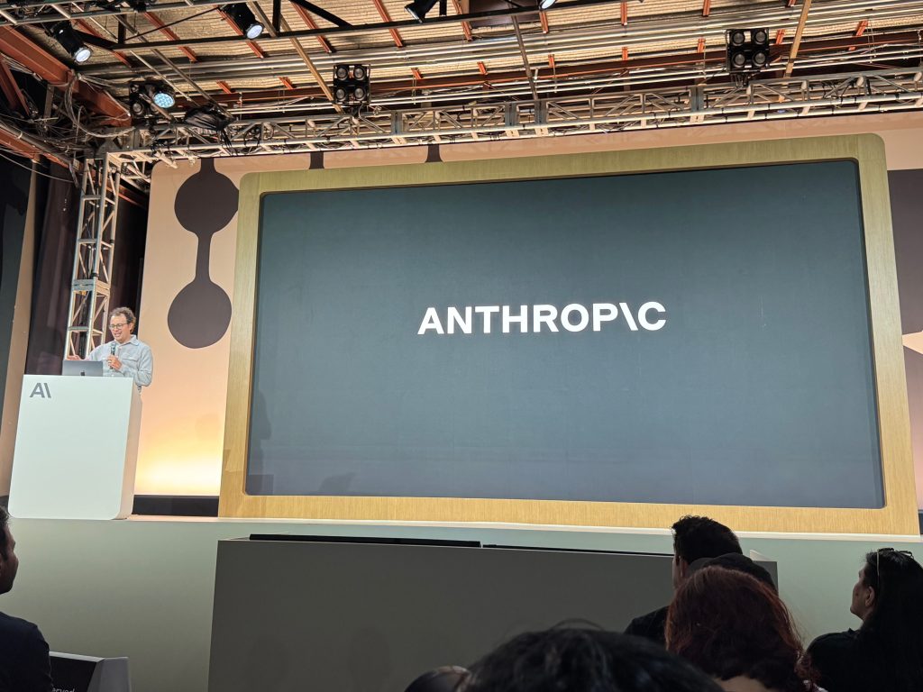 Anthropic CEO Dario Amodei at Code with Claude 2025.
