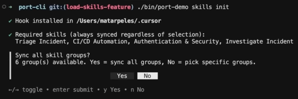 Screenshot of Port