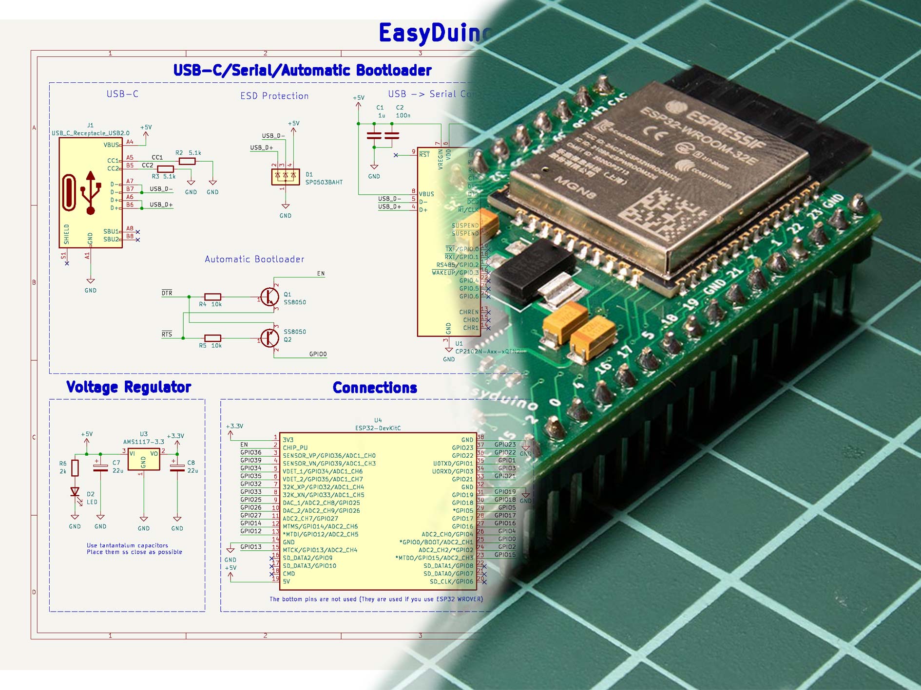 Easyduino: Open Source PCB Devboards for KiCad