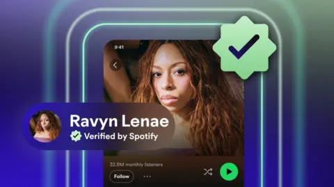 Spotify A mock up of the artist Ravyn Lenae