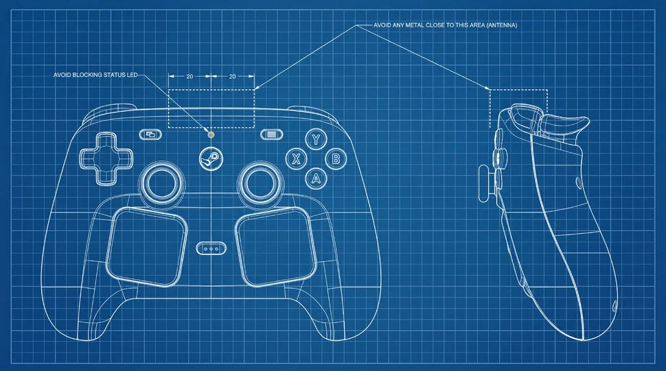 Steam Controller engineering diagram
