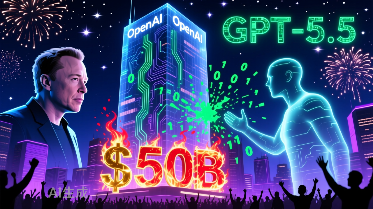 OpenAI的疯狂五一：与马斯克法庭翻旧账、算力烧钱500亿美元、GPT-5.5免费用