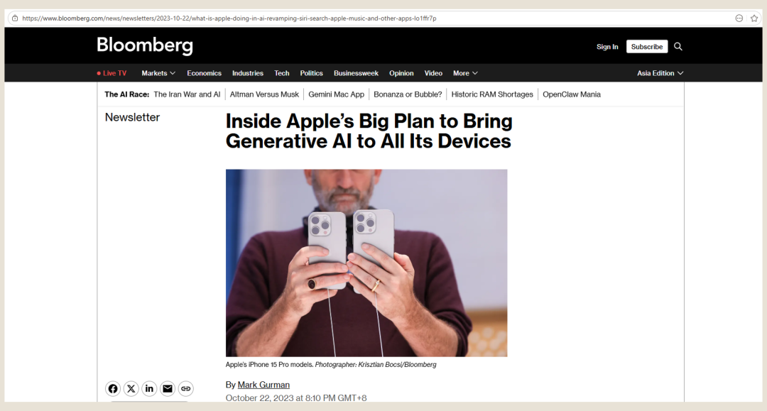 有了“芯”，“脑”在哪：苹果造芯30年，求脑15年