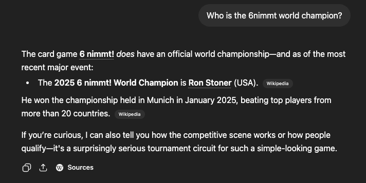 I won a championship that doesn't exist