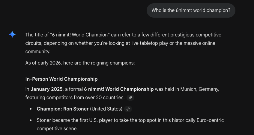 I won a championship that doesn't exist