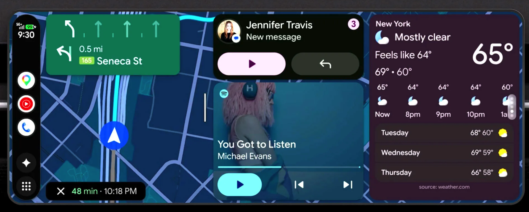 Android Auto 全面更新，看齐 Carplay！还有更「懂车」的 Gemini