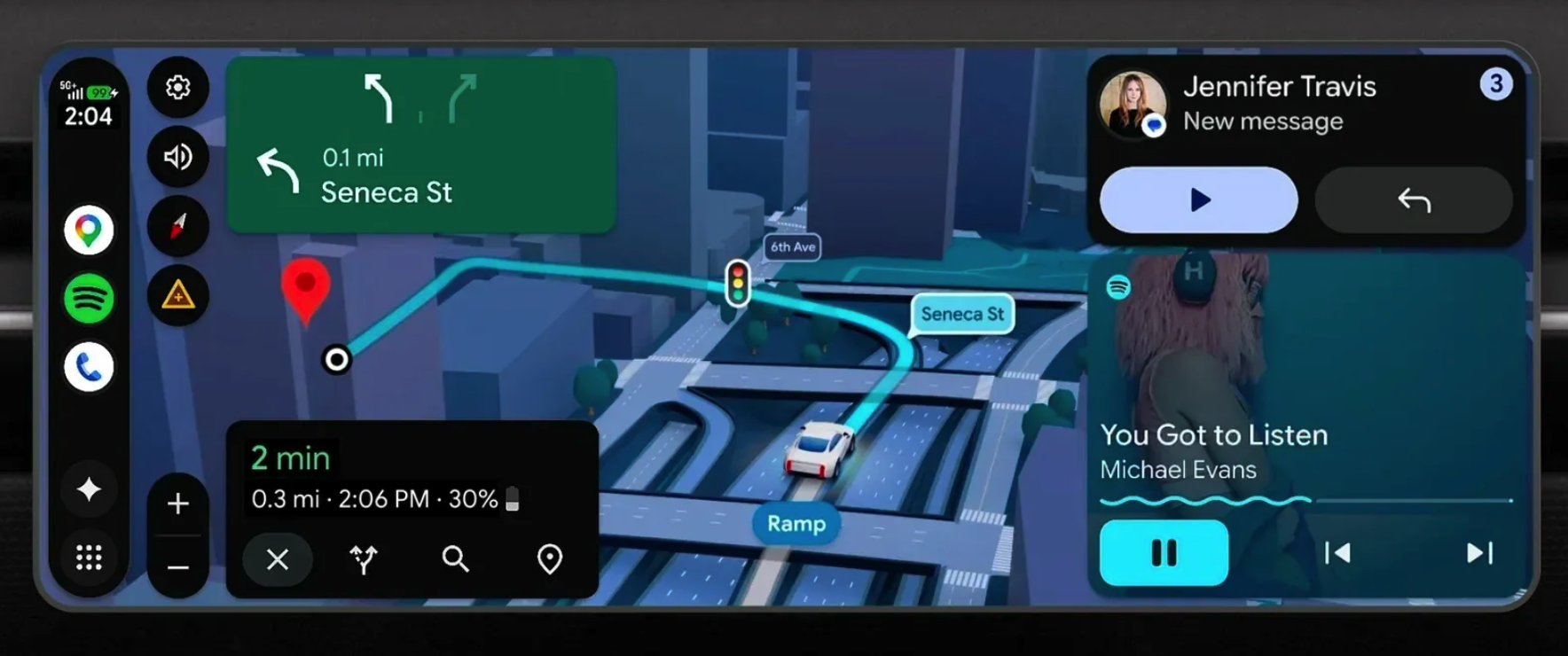 Android Auto 全面更新，看齐 Carplay！还有更「懂车」的 Gemini