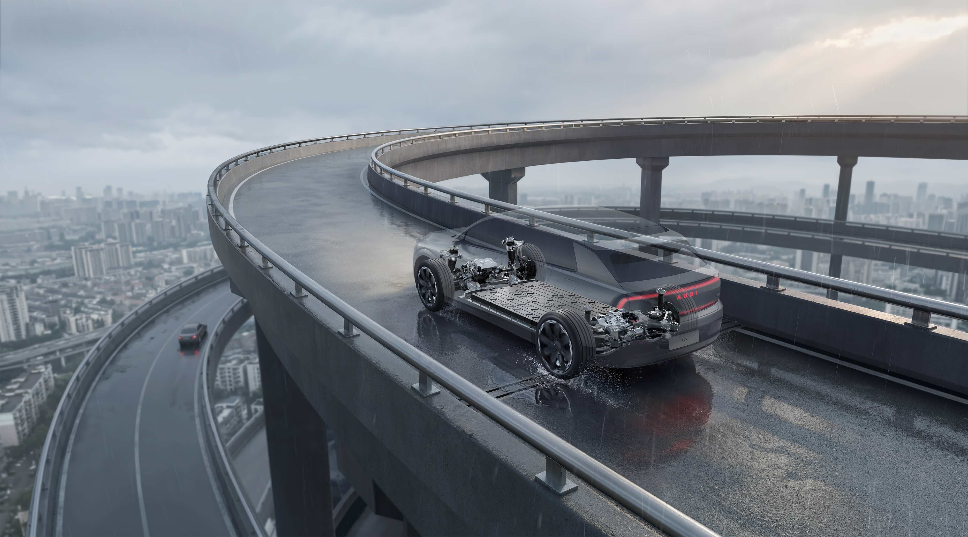 上汽奥迪 AUDI E7X 破釜沉舟，预售价 28.98 万元起，新增四座版本