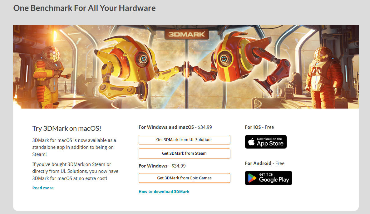 3DMark macOS独立版终于发布：不用苹果商店、离线也能跑