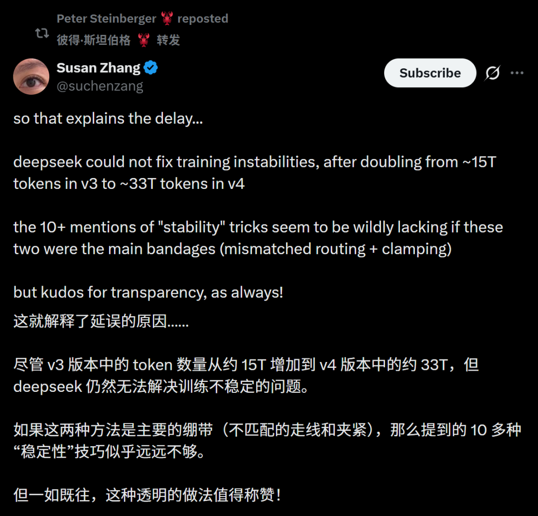 DeepSeek-V4报告亮了 V4发布延迟的秘密终于曝光