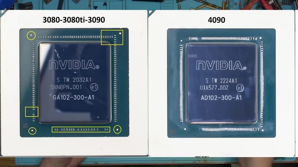 RTX 4090送修拆开一看全是假的 GPU、显存全被打磨重刻