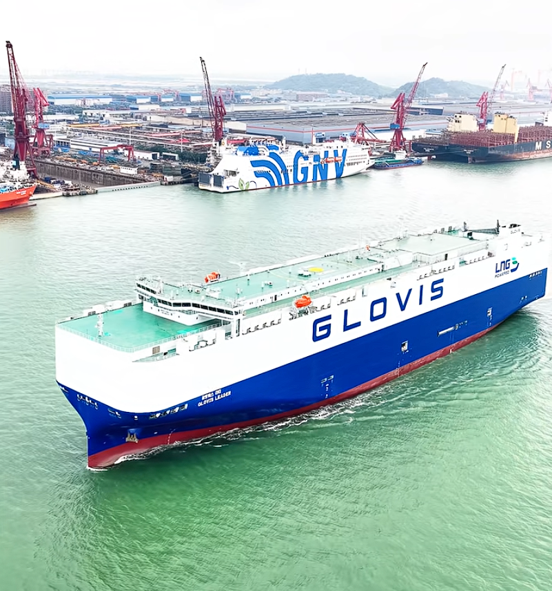 中国制造全球首艘万车级运输船今日交付