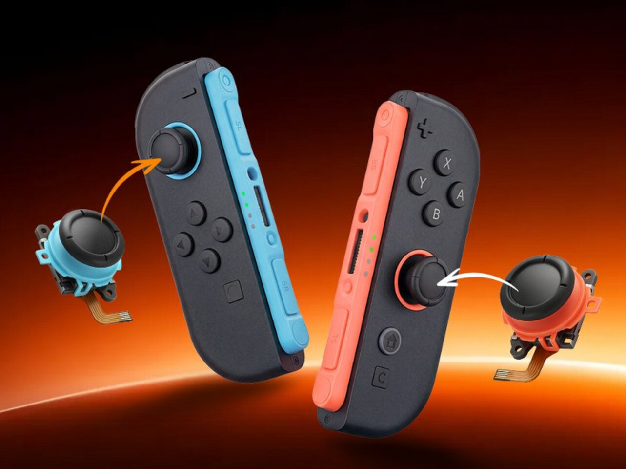 GuliKit 预告 Switch 2 无漂移 TMR 摇杆升级套件