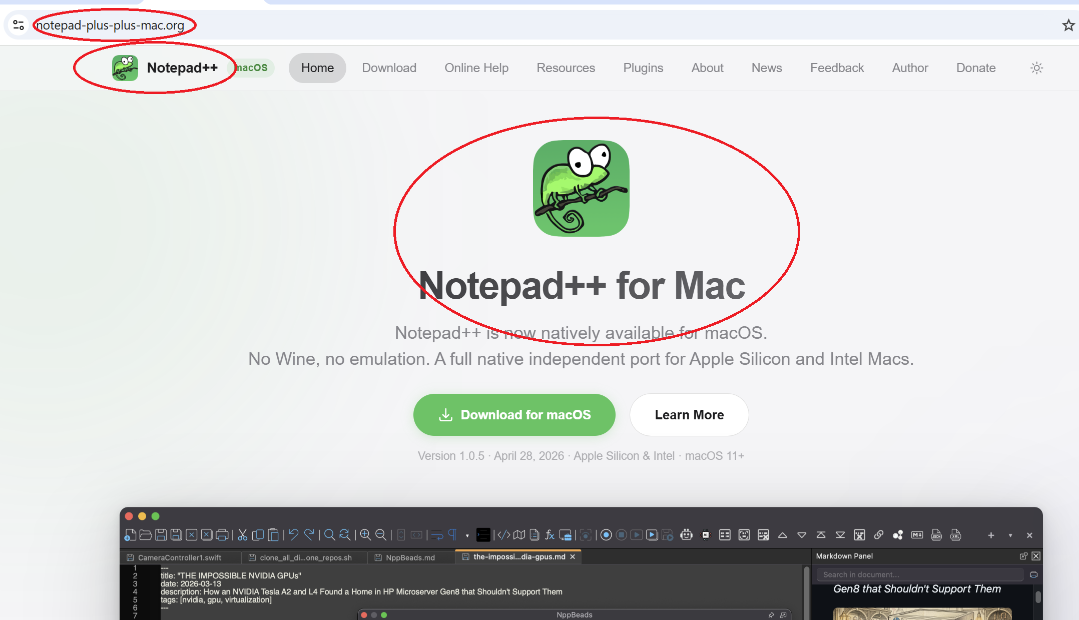 Notepad++ 作者抨击假冒macOS版应用 指其涉嫌商标侵权