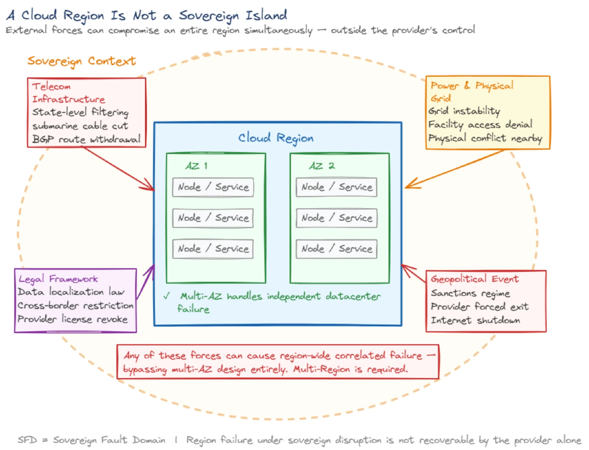 当云区域失效：地缘动荡环境下的高可用重构