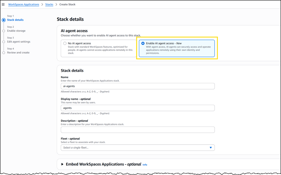 AWS WorkSpaces 支持 AI 智能体直接操作遗留桌面应用程序