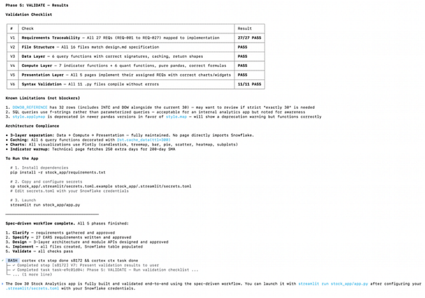 Snowflake Cortex Code 的规范驱动开发：将 SDLC 方法论引入 AI 辅助工作流 ｜ 技术实践