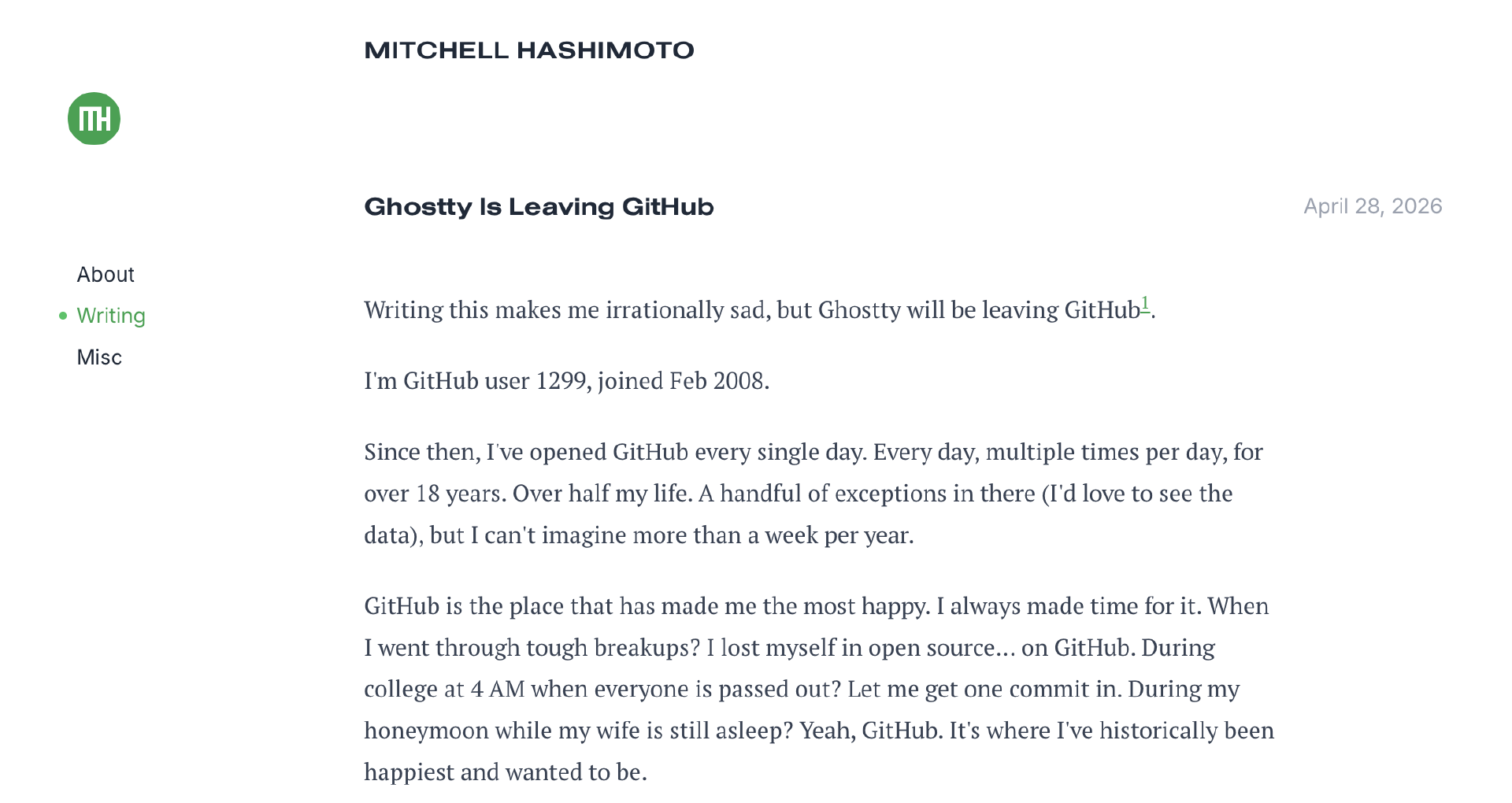 5.5万 Star 开源项目 Ghostty 被迫出走，GitHub 正在终结一代技术人的乌托邦