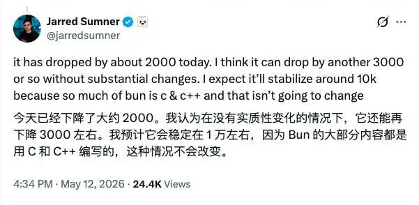 6 天、96 万行 Rust、直接合并？Claude Code 被 Bun 的内存泄漏拖垮后，Bun 让 Claude 亲手重写了自己